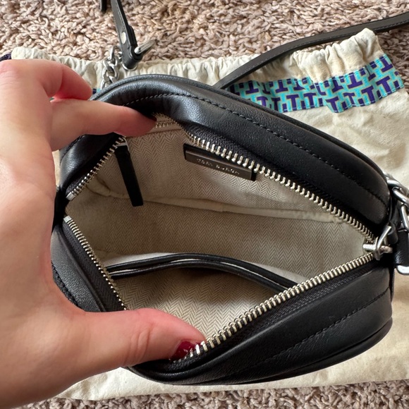 Tory Burch Black Quilted Mini Crossbody Bag - Picture 3 of 9